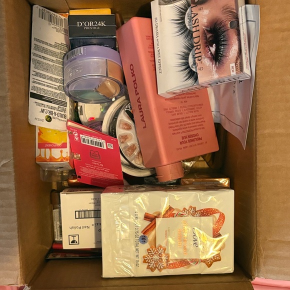 Other - Assorted Beauty Bundle - Laura Polko Pink Bottle & Cosmetics